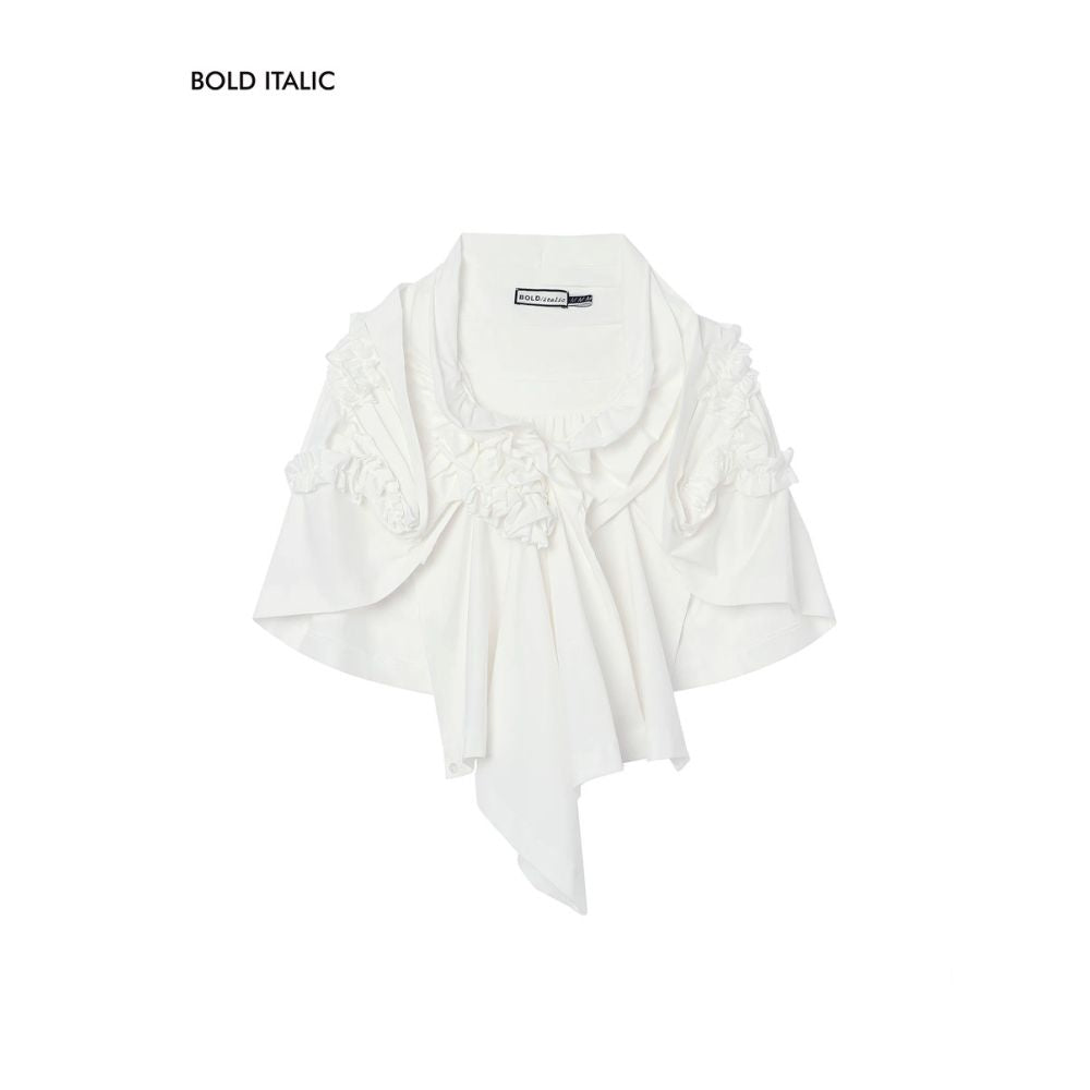 BOLD ITALIC Multi pleated Irregular Multi wear Top image 4