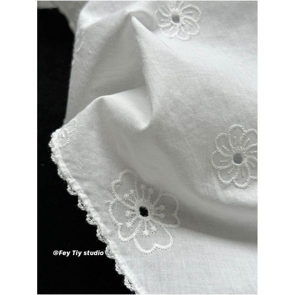 feytiy Burata Floral French Cotton Linen Triangle Scarf for Women Spring Summer Silk Scarf Headscarf Decorative Versatile Scarf image 3