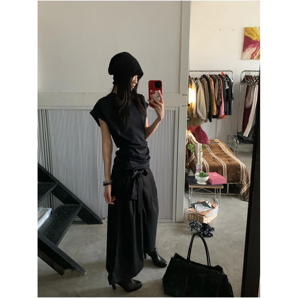 Slight Vogue Classic Style Slim Fit Vest in Black Short Sleeve image 0