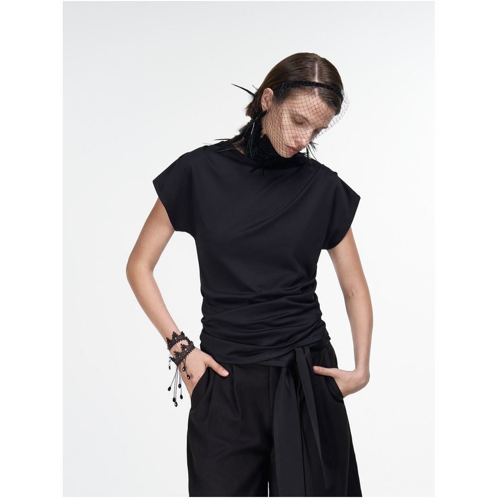 Slight Vogue Classic Style Slim Fit Vest in Black Short Sleeve image 4