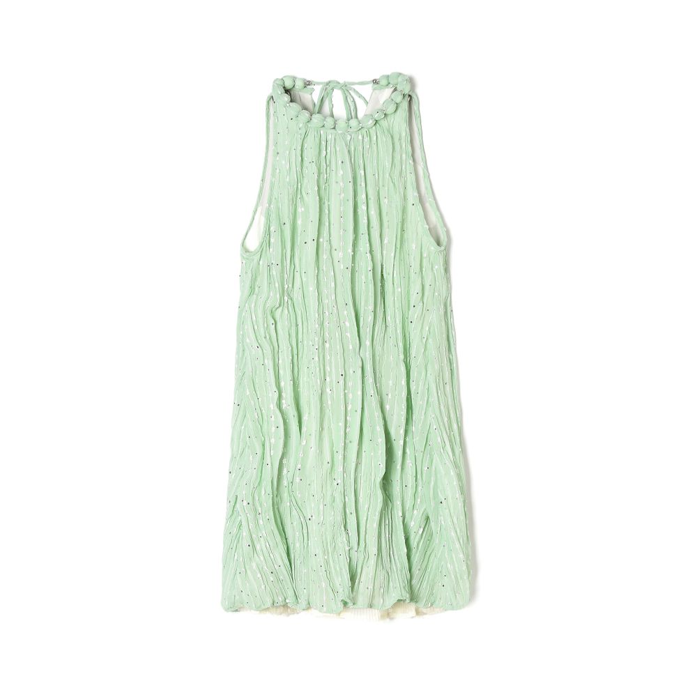 ASAYA7729 – Mint Shimmer Beaded Mini Dress 🍃✨