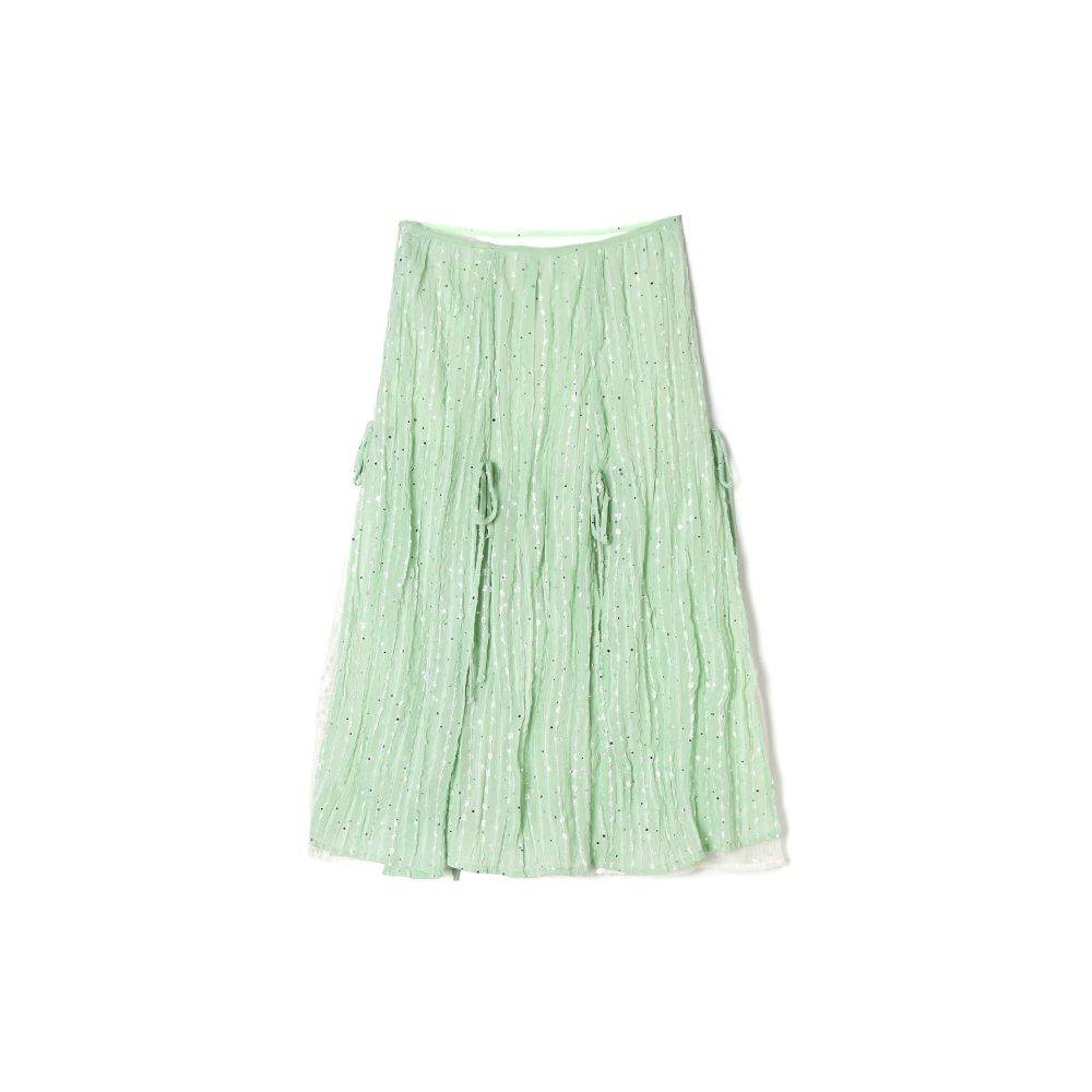 TiaTia s Spring Summer 2026 New Arrival Mint Sparkling Slit Skirt image 4