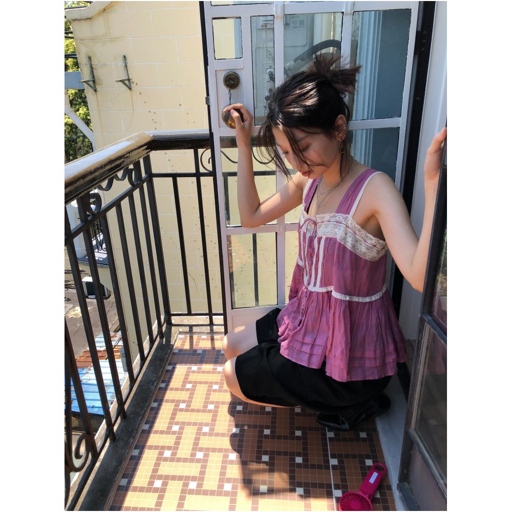 ASAYA7752 – Rose Lace Summer Top 🌹🤍
