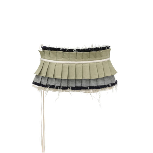 ASAYA7780 – Layered Pleat Utility Belt 🌿🖤