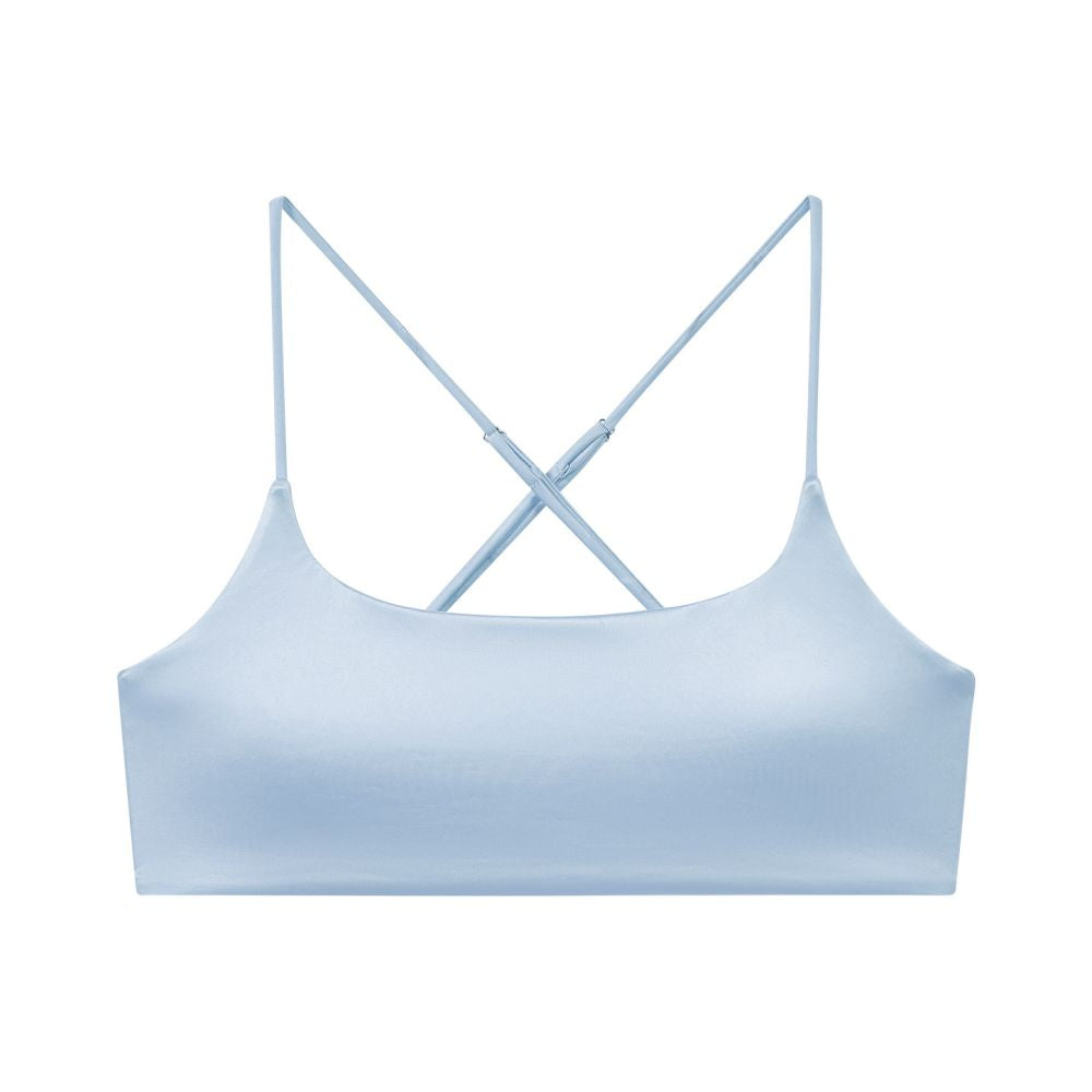 ASAYA7804 – Silky Crossback Bralette ✨🩵
