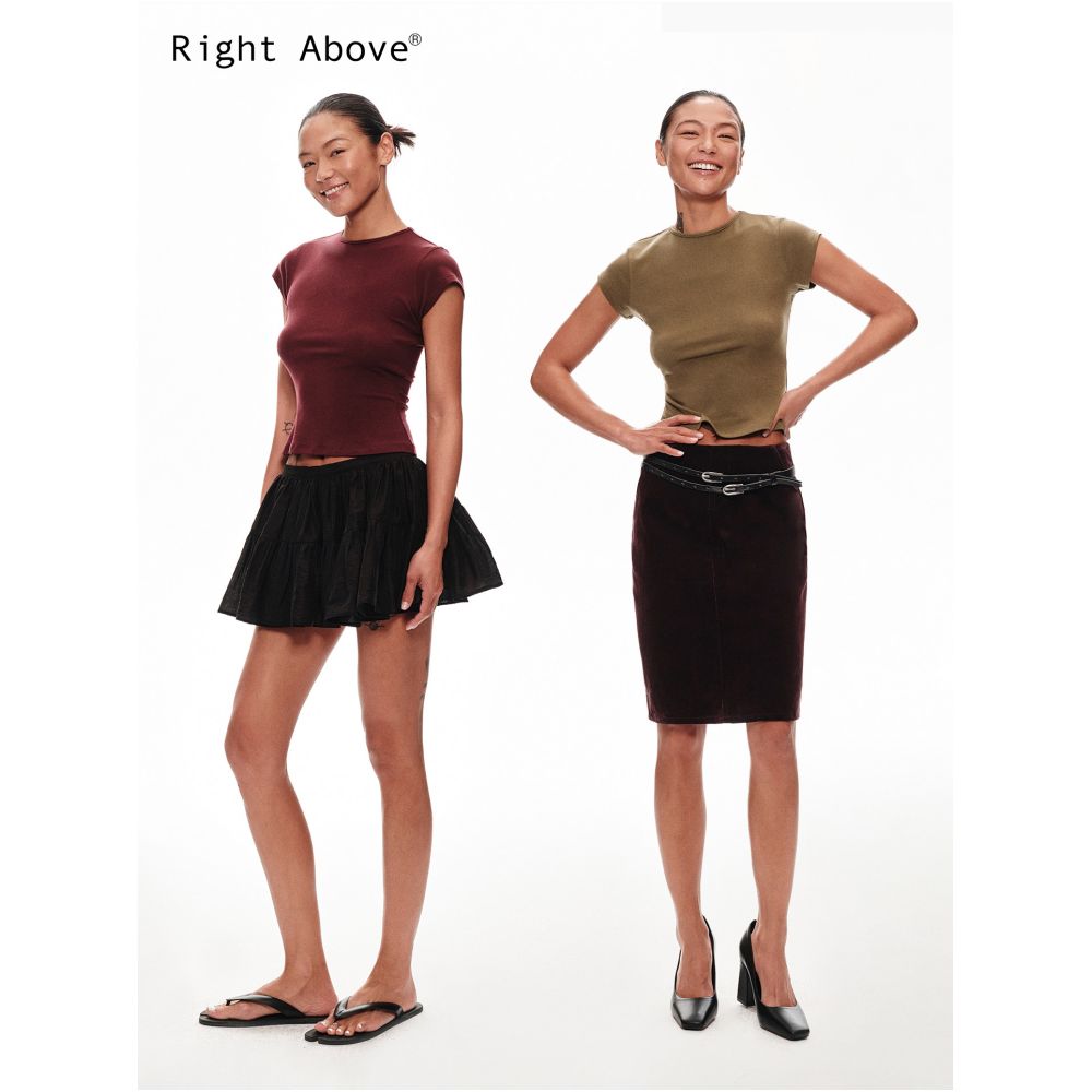 Right Above 26SS Lightweight Tencel Wool Slim Fit Basic Short Sleeve T Shirt for Summer image 2