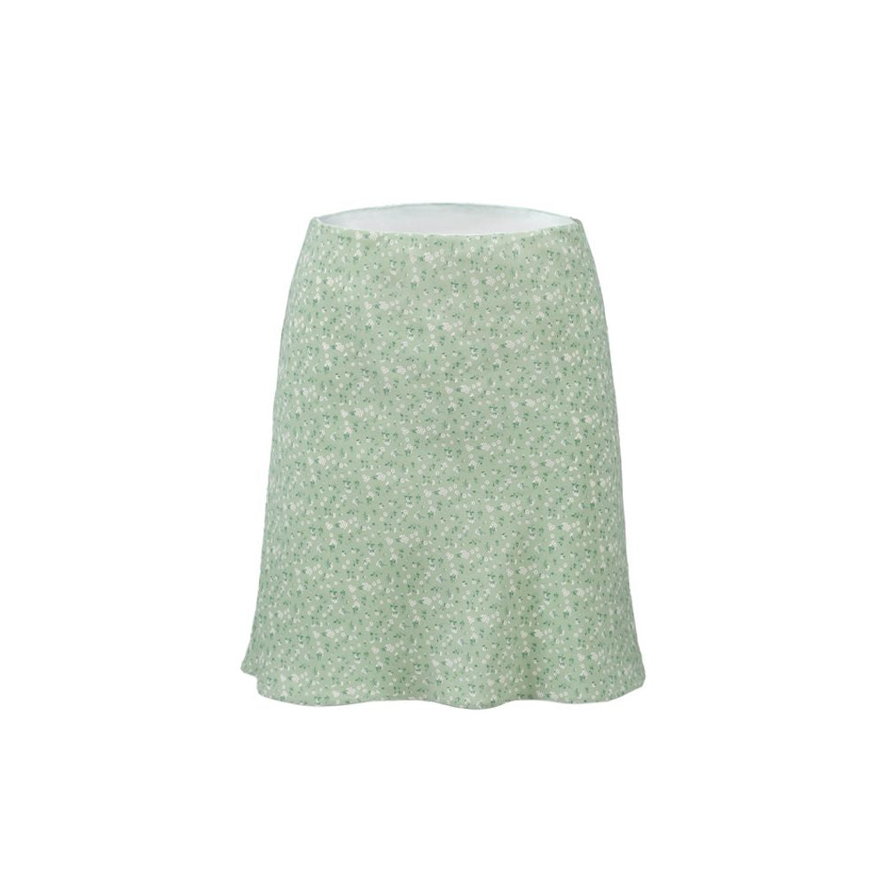 ASAYA7824 – Meadow Bloom Mini Skirt 🌿🩵