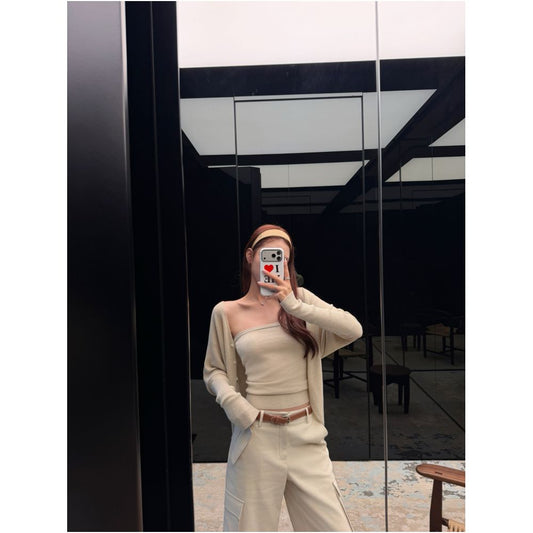 ASAYA7849 – Soft Muse Knit Twin Set 🤍✨