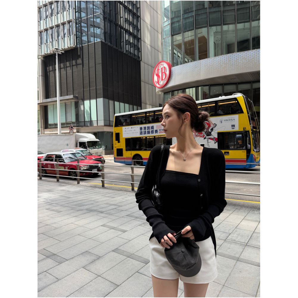 ASAYA7849 – Soft Muse Knit Twin Set 🤍✨