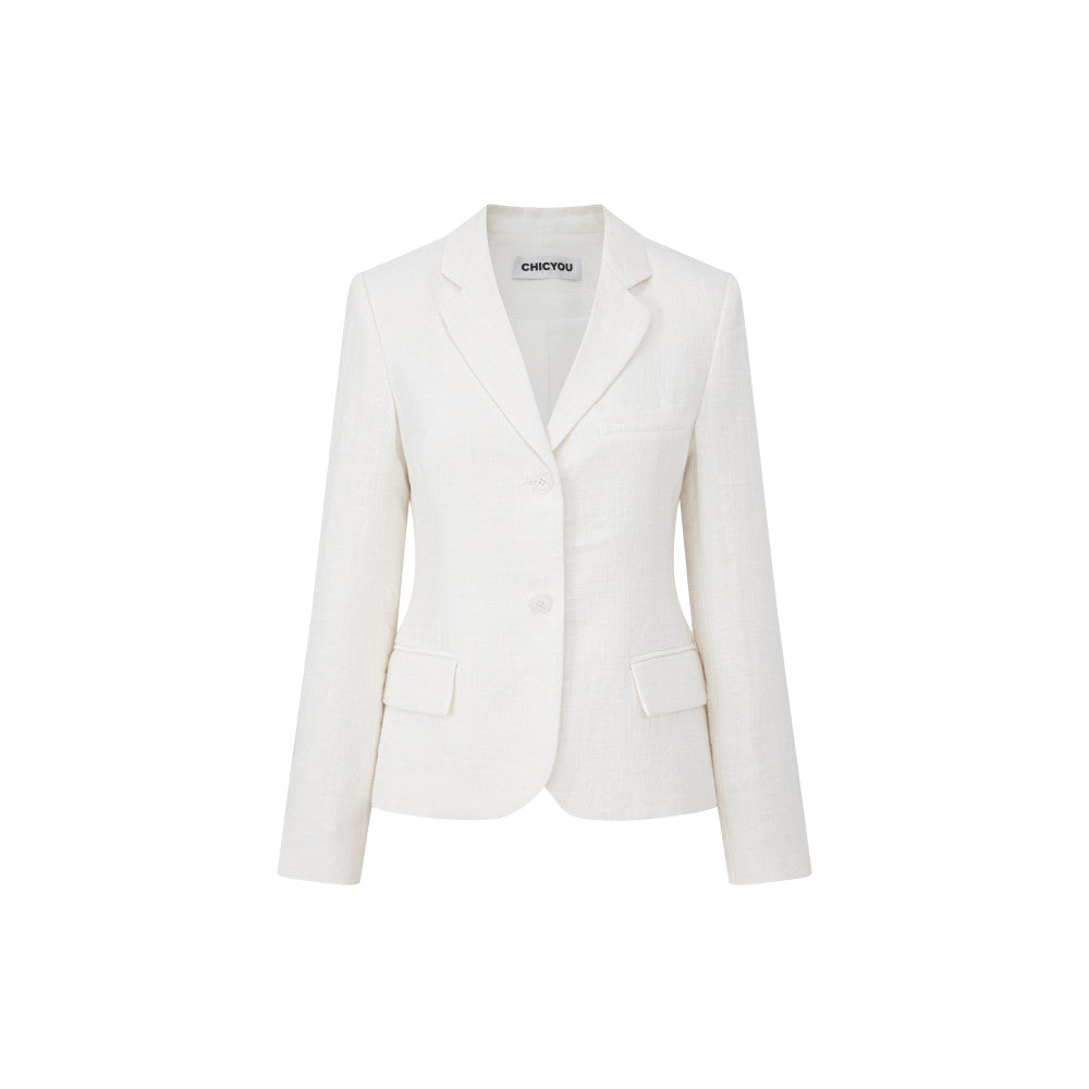 ASAYA4643 – Ivory Breeze Linen Suit 🤍✨