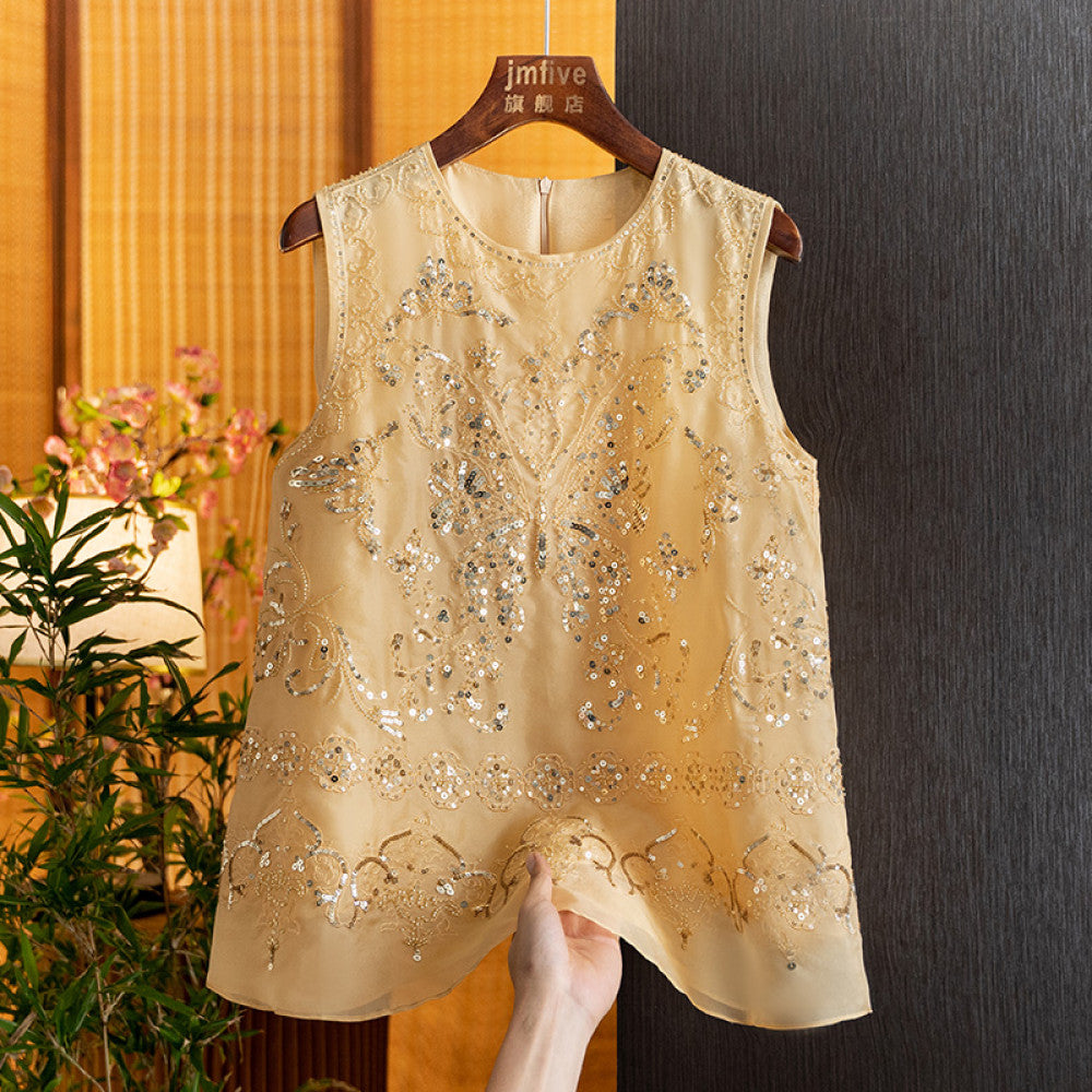 ASAYA4631 – Opulent Butterfly Embroidery Top 🦋✨