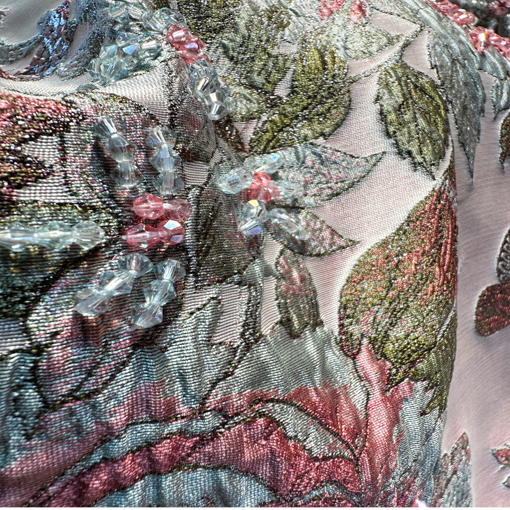 Guofeng Heavy Industry Jacquard Embroidery Nail Bead Improved Cheongsam for Women New Chinese Style High end Atmospheric and High end 2025 New Style image 4