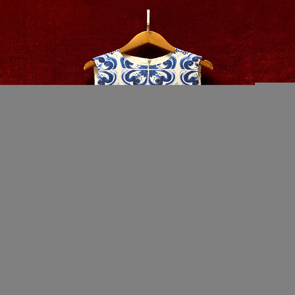 ASAYA4625 – Azul Tile Elegance Dress 💎🌊