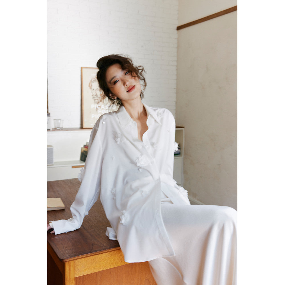 Rosebanks is another headache inducing new Chinese style cool and elegant hand sewn floral shirt for hand seamstresses image 2