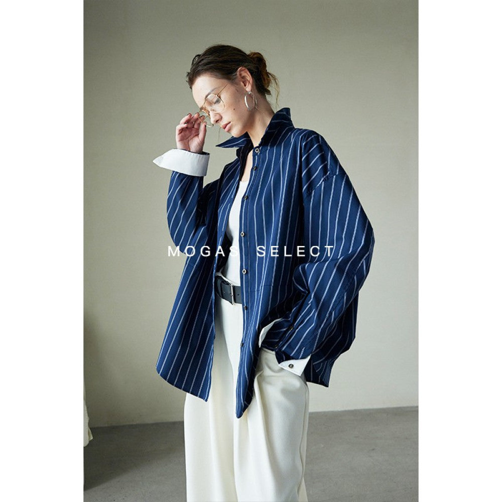 ASAYA4601 – Oversized Chic Poplin Shirt 🌼🖤