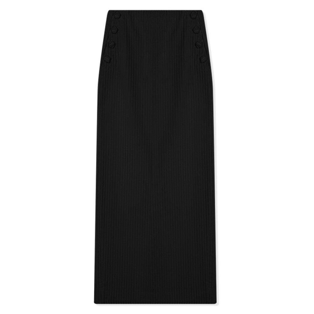 RoseLingLing King Stripe Created Coarse Pit Corduroy Intellectually Style Vest Straight Tube Half Skirt image 17