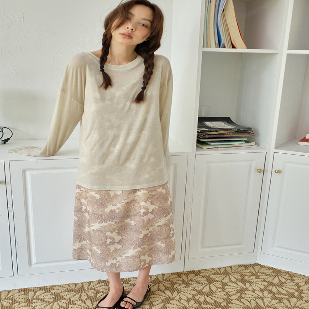 NOTHINGNOWHERE Di Shallow Narrative Thread Jacquard Lyocell Strap Dress Summer image 2