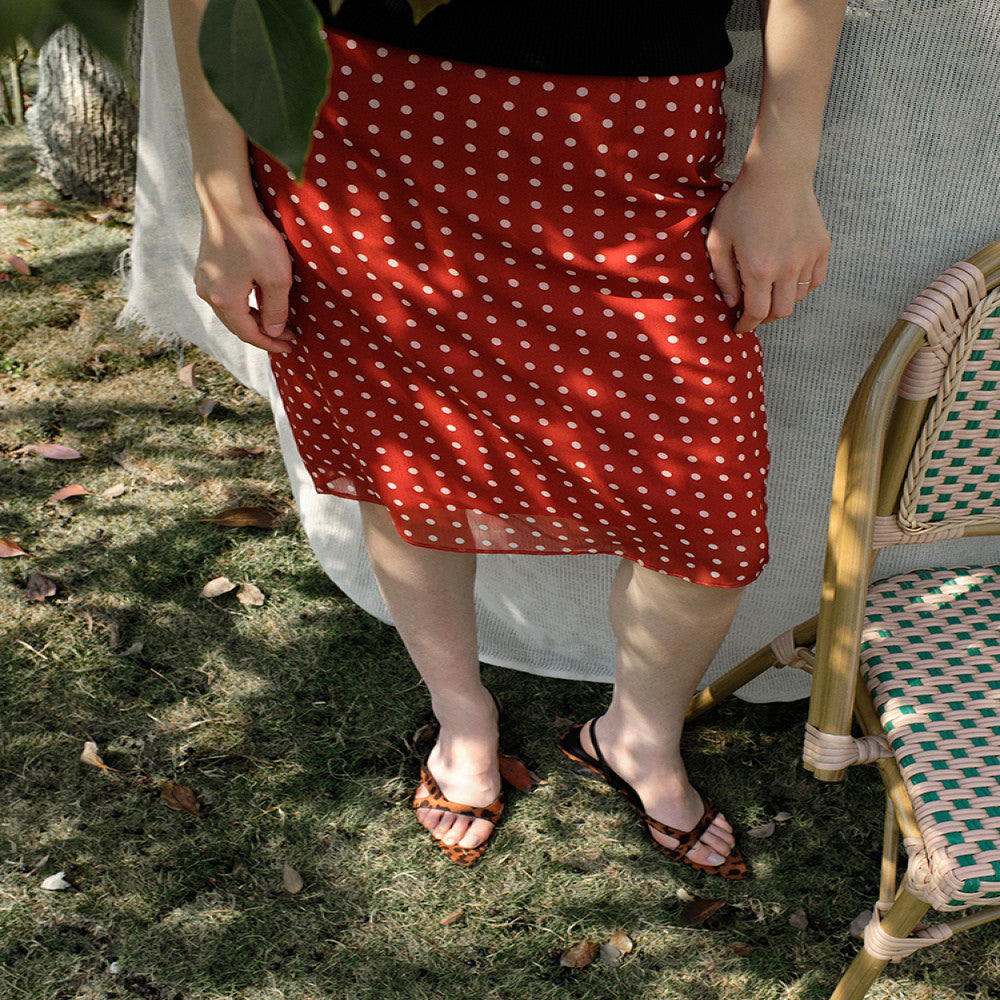 Nothing Anywhere Sound Wave Stardust Cardinals Spotted Star Wave Point Summer Monsters Straight Half Skirt image 2