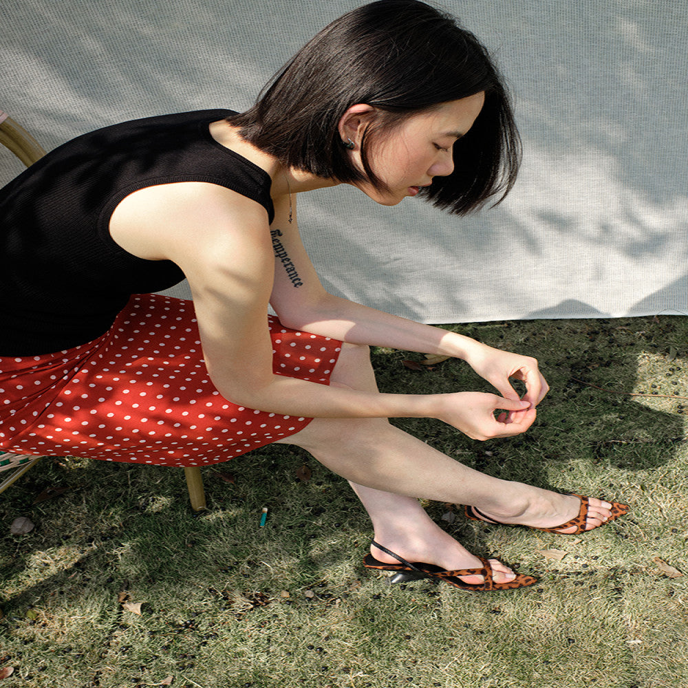 Nothing Anywhere Sound Wave Stardust Cardinals Spotted Star Wave Point Summer Monsters Straight Half Skirt image 3