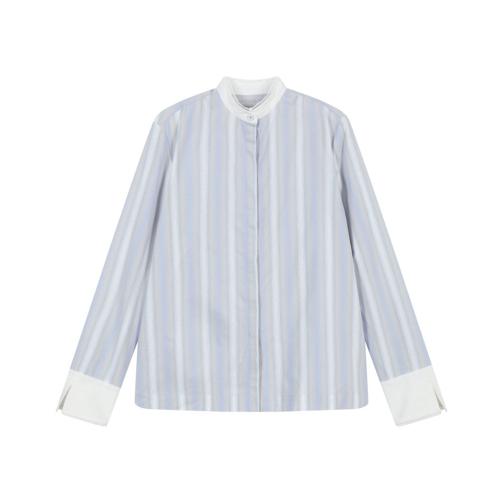 ASAYA4589 – Violet Breeze Silk-Cotton Shirt 💜🌬️