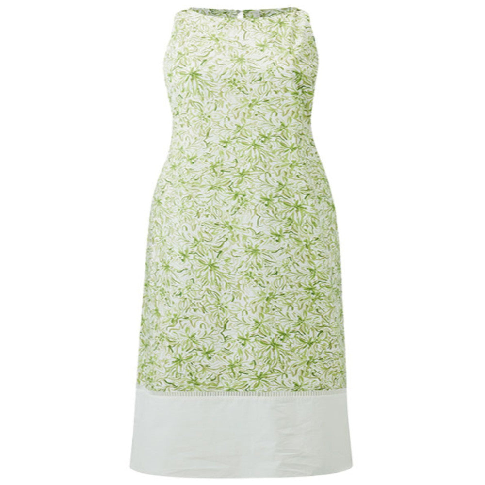 Ching s French retro contrasting one neck dress sleeveless cotton print patchwork hollow A line skirt summer image 5