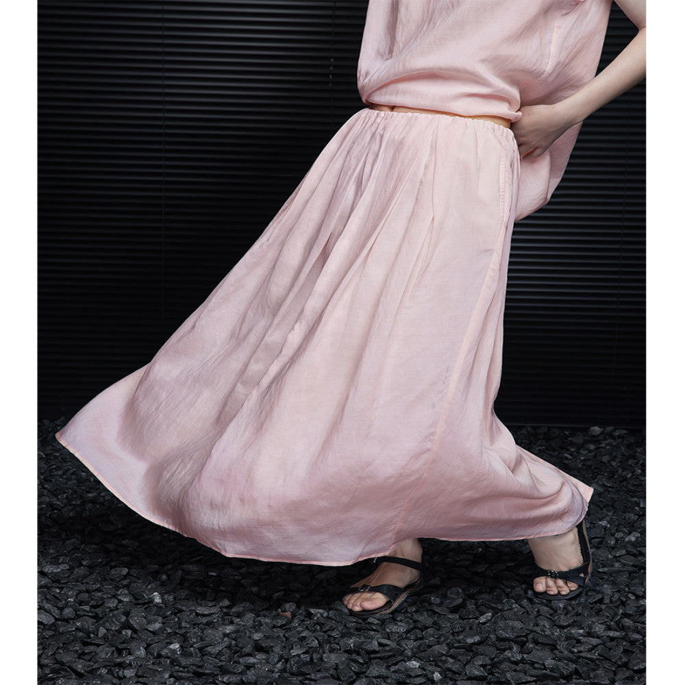 Moment Pink Medium length Linen Half length Skirt for Women 2025 Summer New Collection Light Luxury High End Unique Pendant image 3