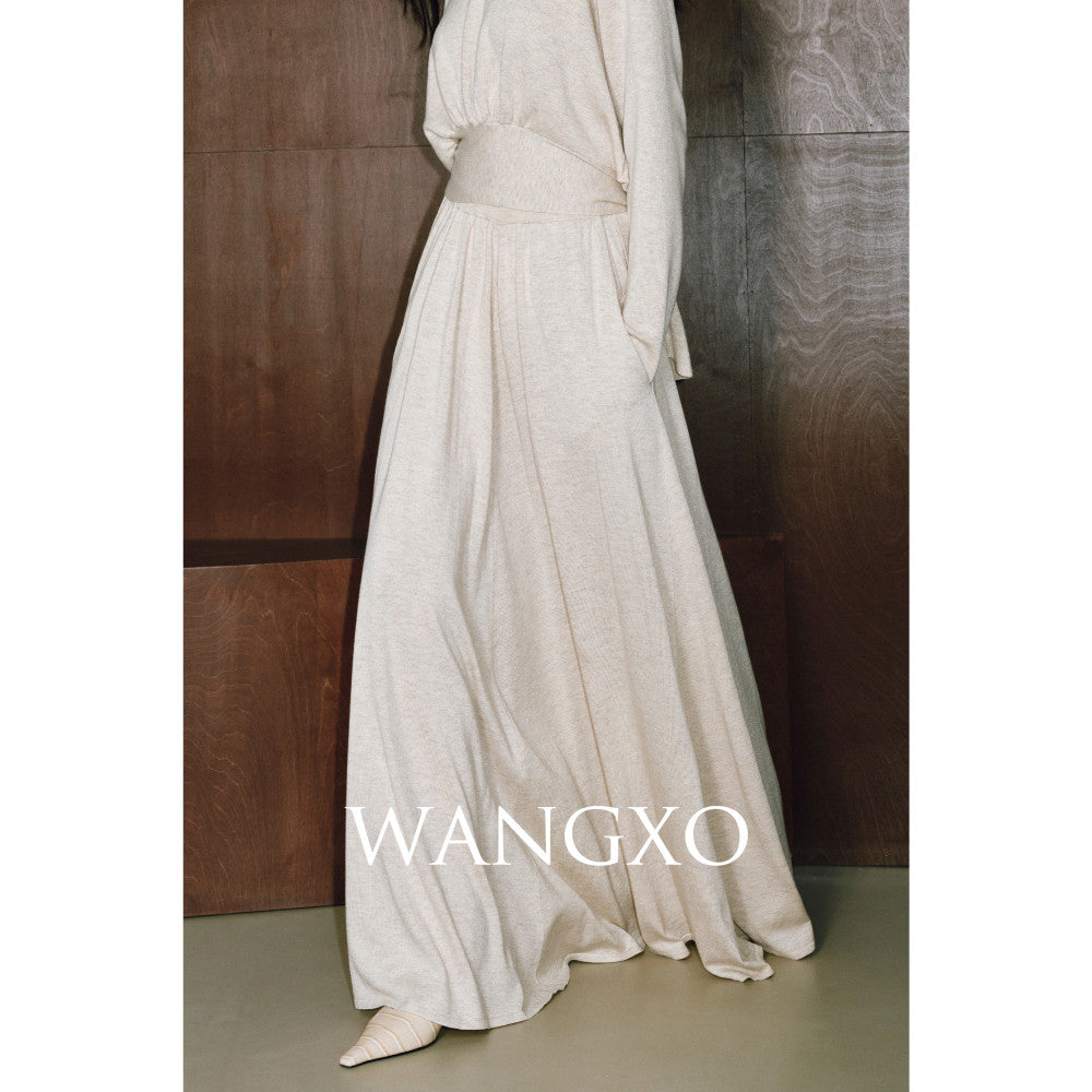 WANGXO Starry Sky Bright Silk Wool Pioneering Twisted Craftsmanship Greek Aesthetic Lazy Knitted Set image 13