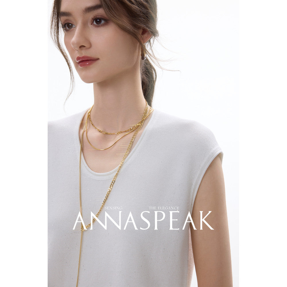 ASAYA4568 – Luxe Asymmetry Knit Set ✨🤍