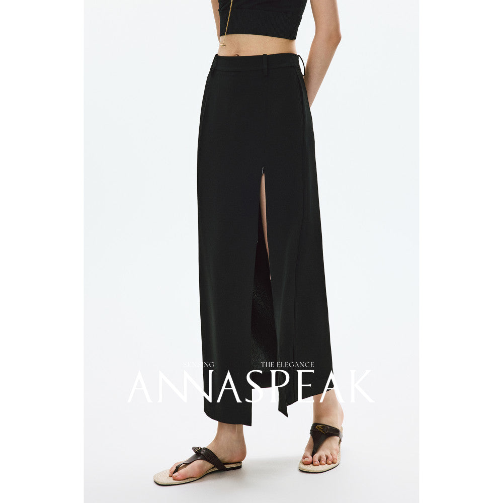 In stock ANNASPEAK old money wind amber flowing light Eastman acetate Ji simple collarless suit jacket pants image 130