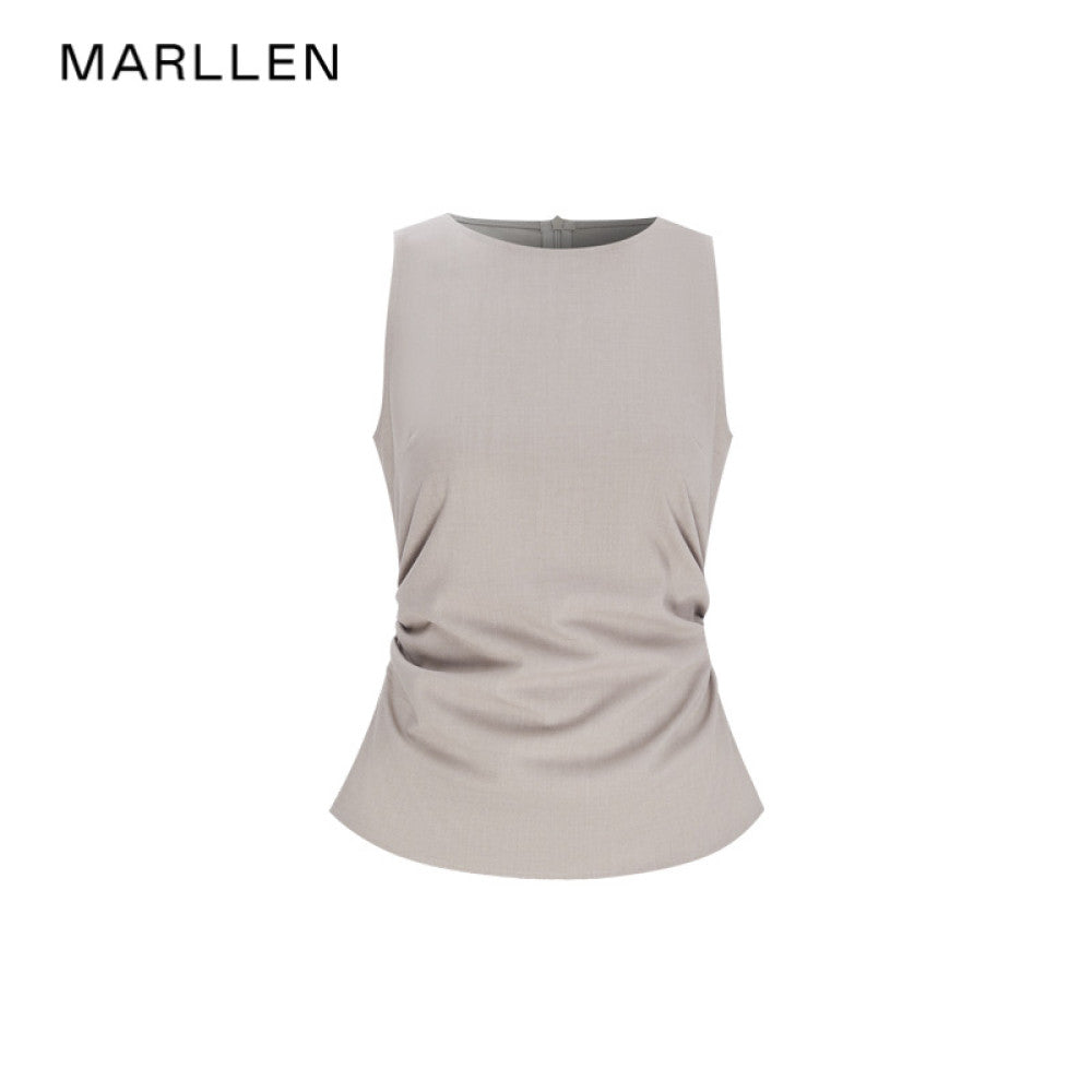 Marllen Fireworks Twilight Commuting Bamboo Knot Drawn Waist Half Skirt Set Elegant and Proper Skirt Summer image 7