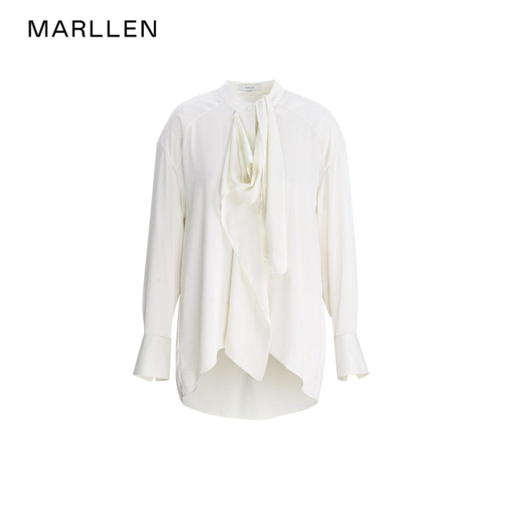 Marllen casual casual loose shirt commuting classic solid color plaid shirt top summer new women image 27