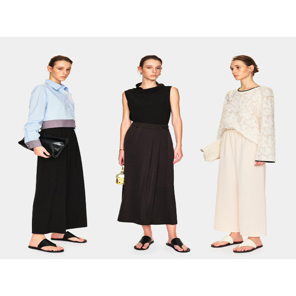 Marllen Flowing Light Dream Niche Non collision Set Swinging Collar Sleeveless Top Casual Pants Commuter Set Women image 71