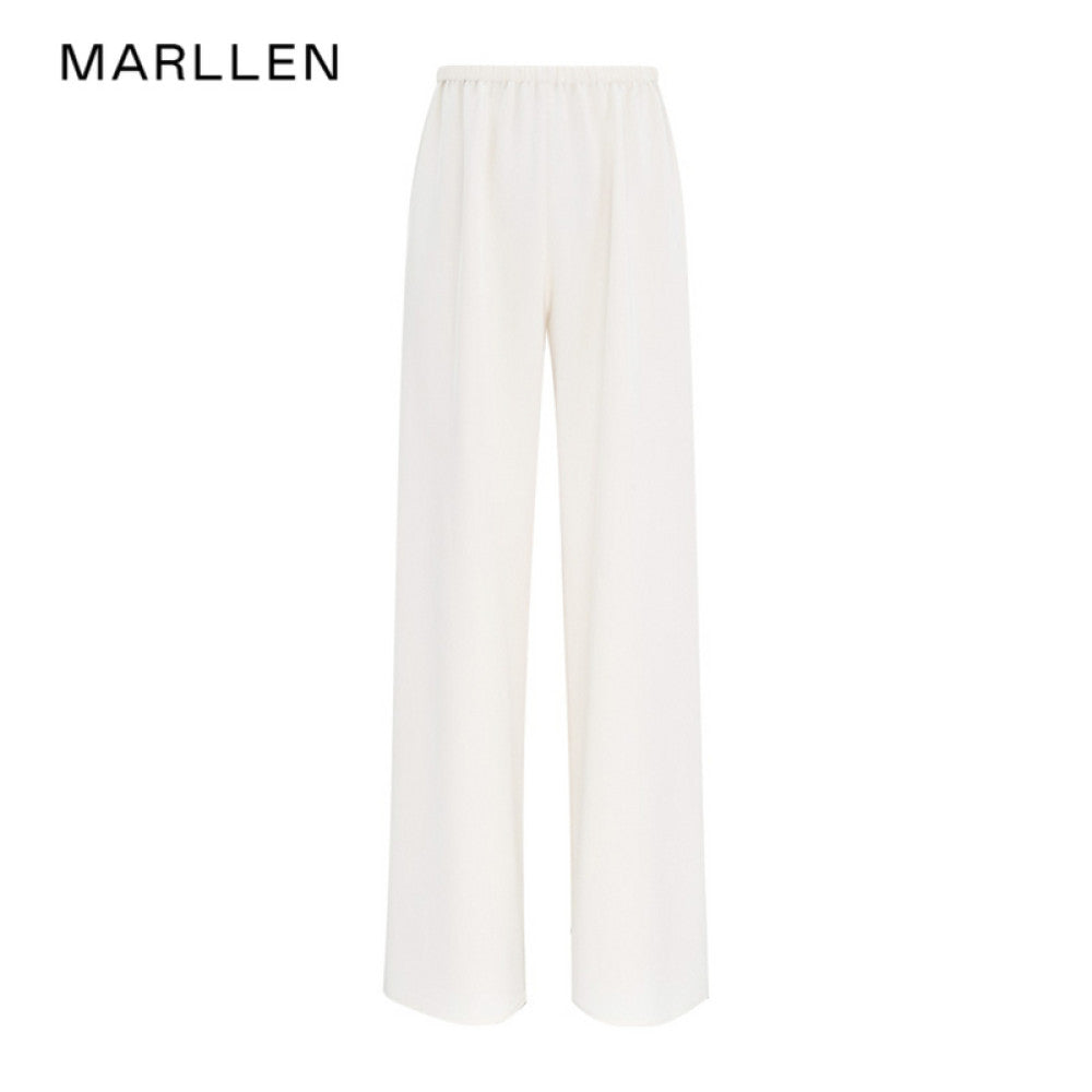 Marllen Flowing Light Dream Niche Non collision Set Swinging Collar Sleeveless Top Casual Pants Commuter Set Women image 51