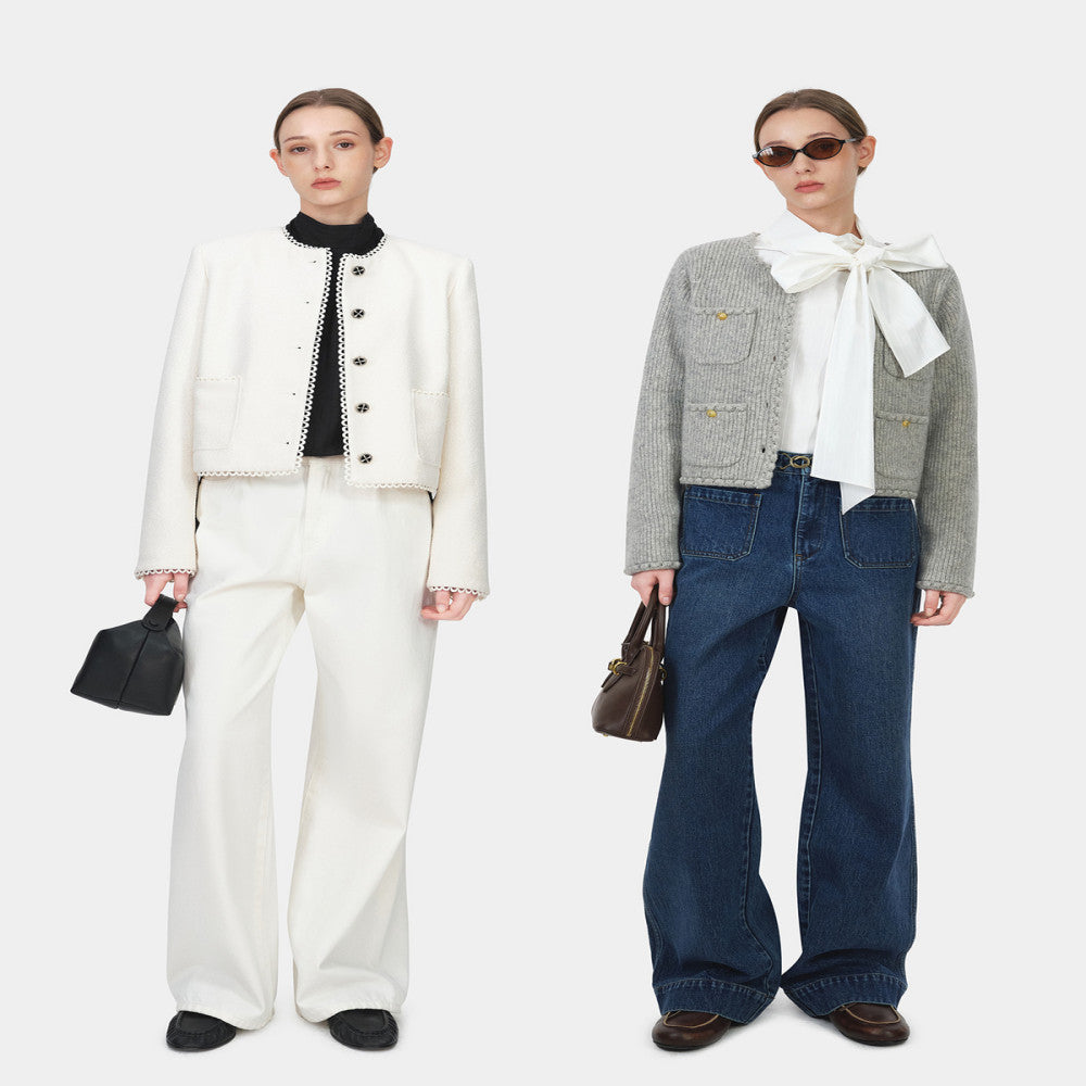 Marllen wears French retro style clothes with multiple ribbons bow ties white shirts loose casual tops for women in spring image 4