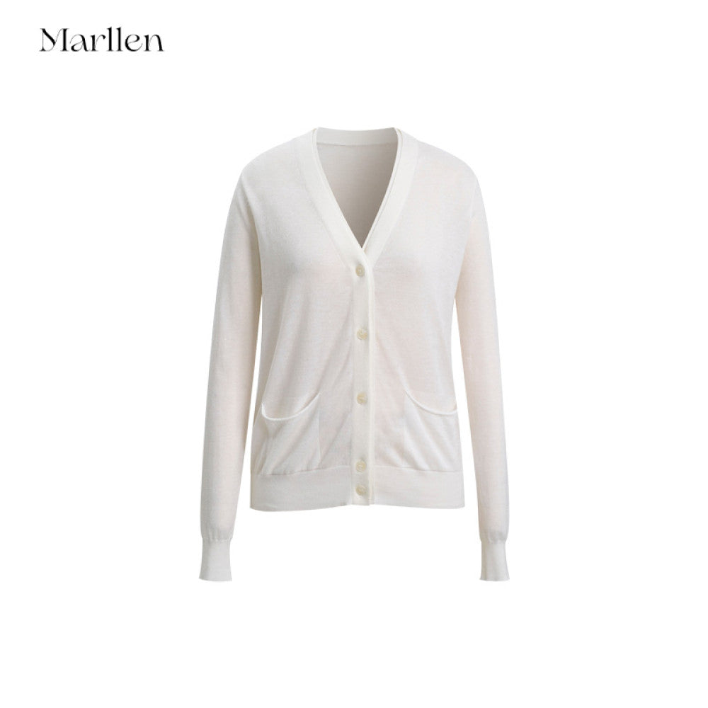 Marllen Velvet Light Vinegar Shadow Acetate Cashmere Tencel 2 68NM Double breasted V neck Cardigan Vest Set for Women image 56