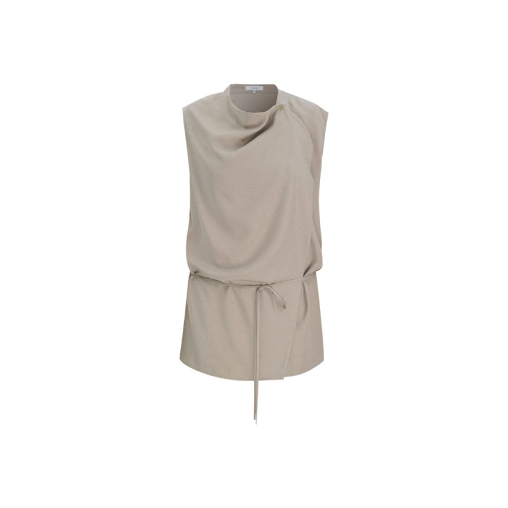 Marllen new Chinese style slightly swing collar Tencel shirt wide leg pants suit women summer image 63