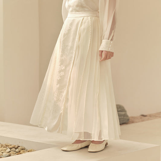 ASAYA4523 – Elegant Hanfu-Inspired Sheer Silk Set 🌸✨