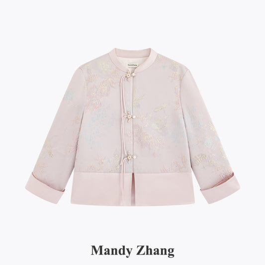 ASAYA4487 - Oriental Pearl Knot Brocade Jacket 🌸✨