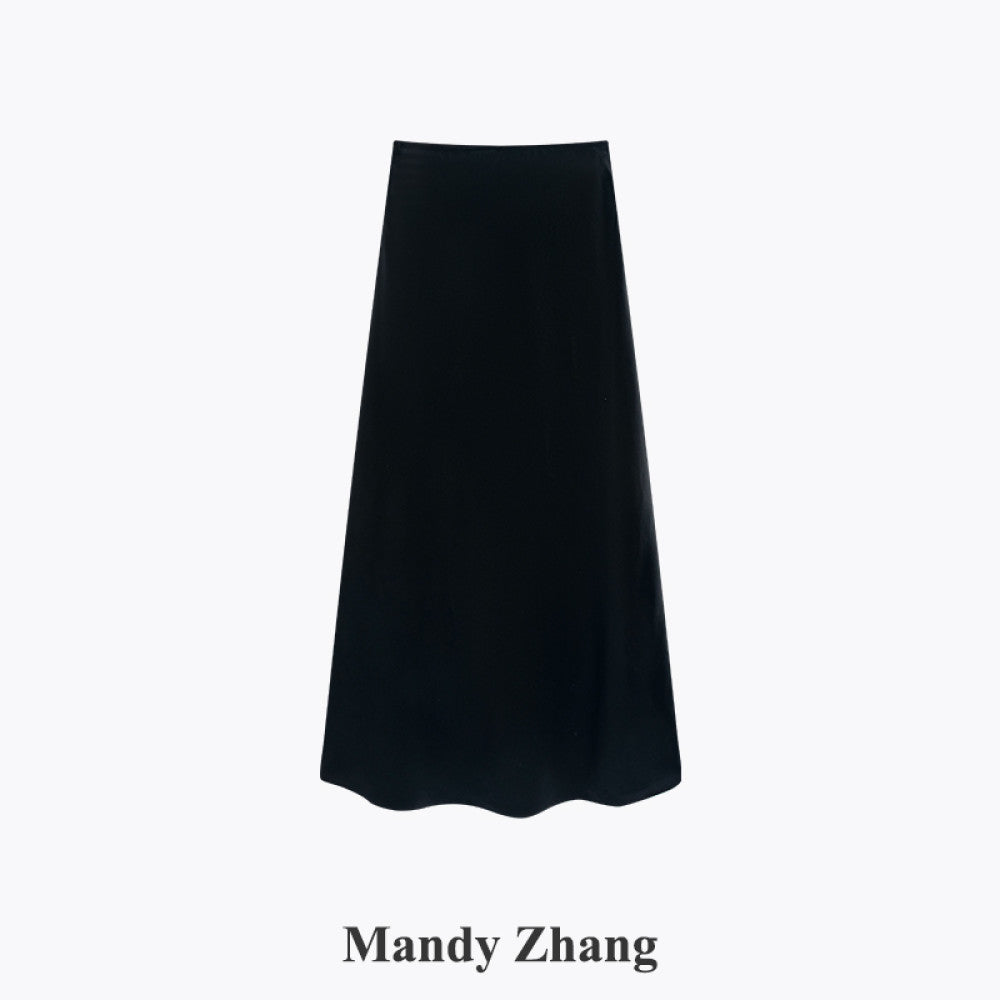 Mandy Zhang a celebrity and mermaid is a heavyweight acetate satin pink fish tail skirt for women image 33