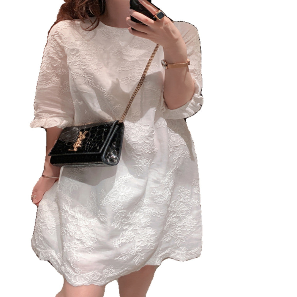 2025 Spring Summer New Imported Ramie Dress Chinese style Improved Cheongsam Heavy Industry Embroidered Tang Costume High end Style Trend image 6