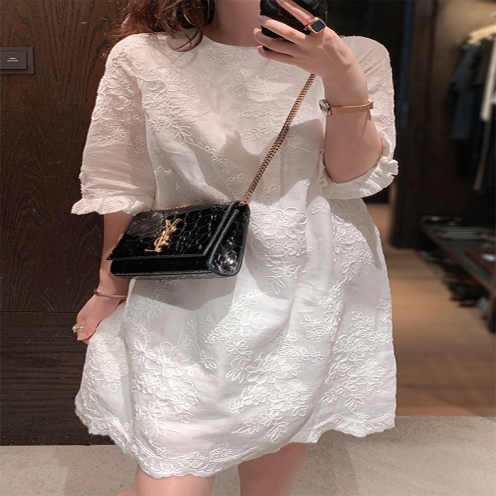 2025 Spring Summer New Imported Ramie Dress Chinese style Improved Cheongsam Heavy Industry Embroidered Tang Costume High end Style Trend image 1