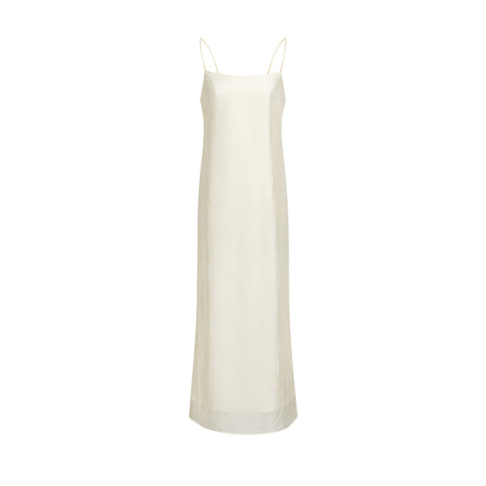 SUK s purple energy is coming from the east Light luxury acetate long dress with suspender long skirt sunscreen shirt outerwear fashionable women image 10