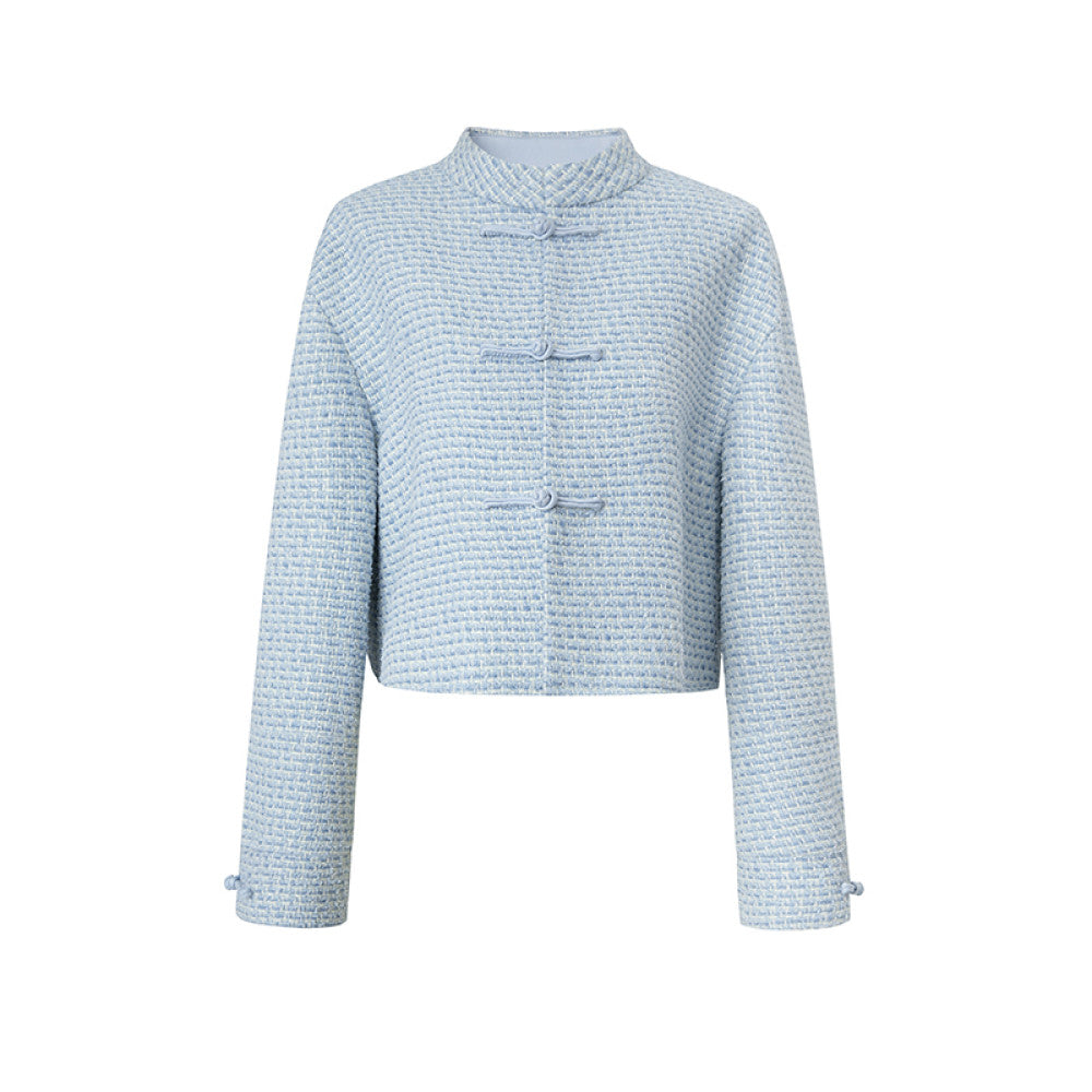 ASAYA4386 - Long-sleeved padded jacket with Chinese collar design