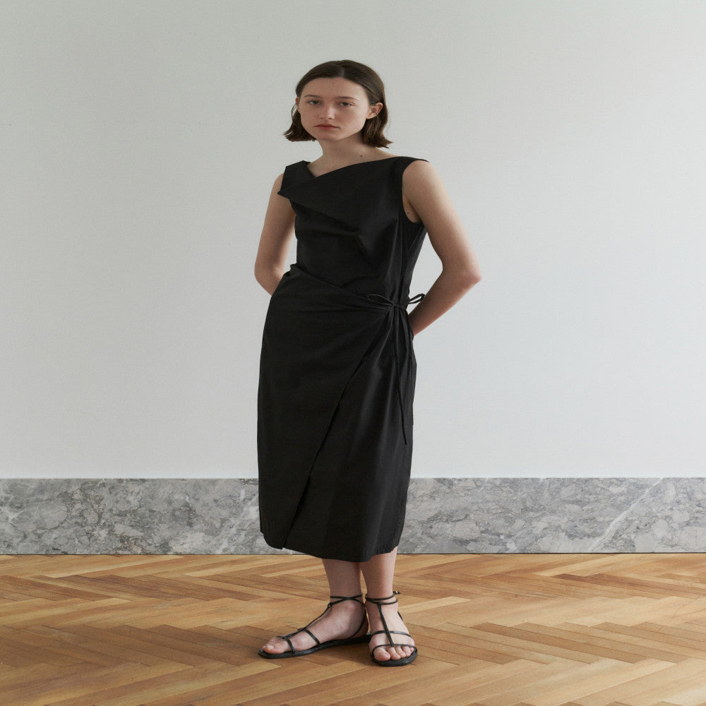 RUISHI Relaxing Atmosphere Elegant Commuting Slimming Look Sleeveless Swing Neck Dress for Women Summer image 45