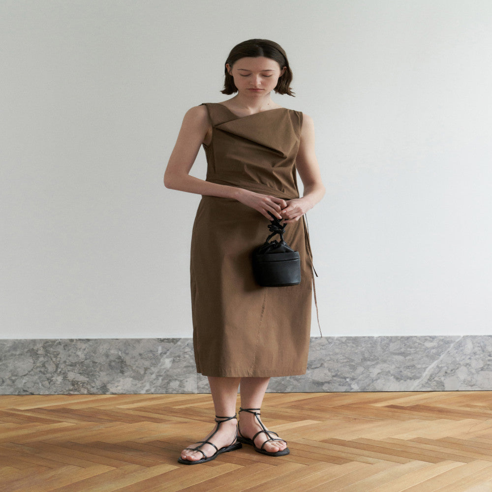 RUISHI Relaxing Atmosphere Elegant Commuting Slimming Look Sleeveless Swing Neck Dress for Women Summer image 51