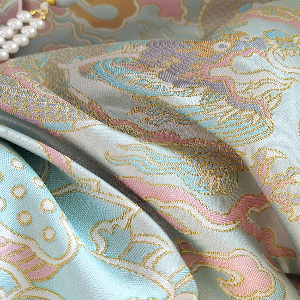 Song brocade jacquard new Chinese style jacket for women in spring and autumn high end temperament elegant woven brocade retro Chinese style retro top image 3