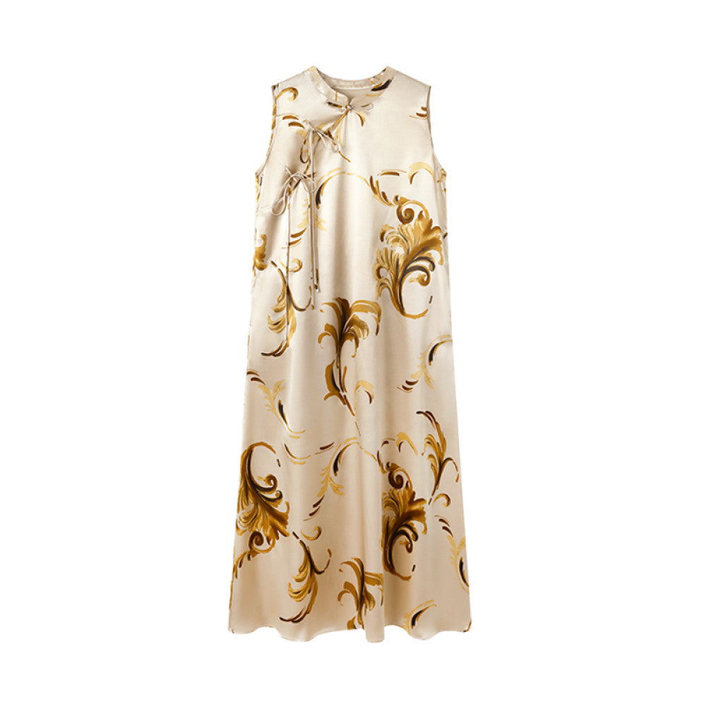 ASAYA4338 | Gold & Ink Baroque Chinese Style Dress 🌿✨