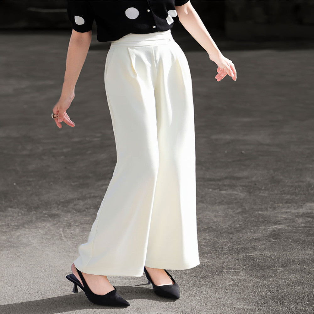 ASAYA4303 - High-waisted wide-legged pants that look great on your figure