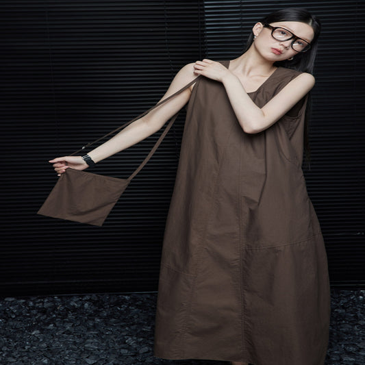 ASAYA4666 – Cocoa Flow Maxi Dress 🍫✨