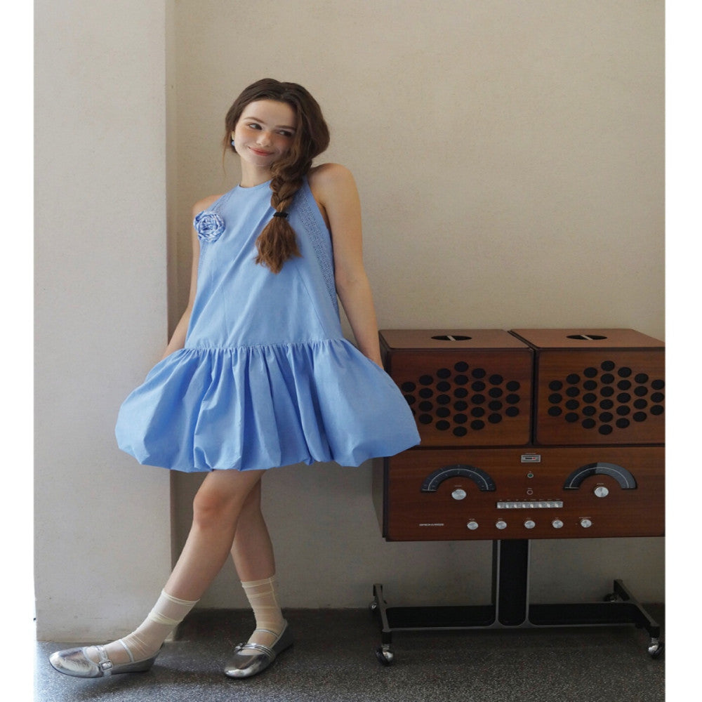 AZHU AJU 2024 new floral bud dress summer vest skirt image 5